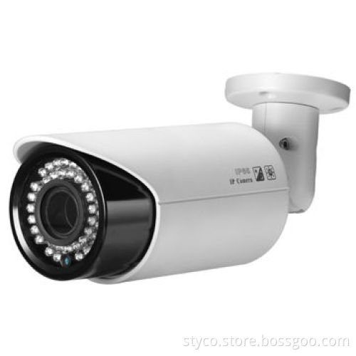 Megapixel IP Camera, Dual Stream Encoding, H.264 Compression, 40m IR LED Distance, POE Function